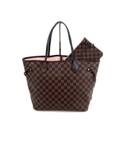 Louis Vuitton Neverfull Damier Ebene Canvas MM Pink