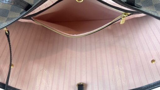 Louis Vuitton Neverfull Damier Ebene Canvas MM Pink 16