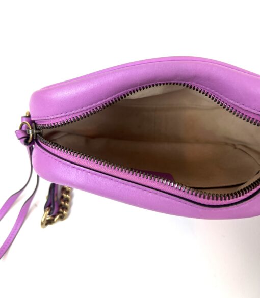 Gucci Marmont Mini Crossbody Candy Mousse Pink/Purple Gold Hardware 7