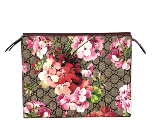 Gucci Large GG Supreme Blooms Cosmetic Case