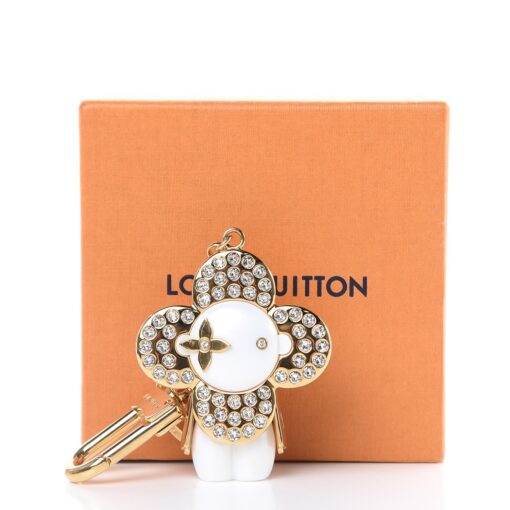 Louis Vuitton Strass Vivienne Winter Bag Charm Key Holder Gold - Image 2