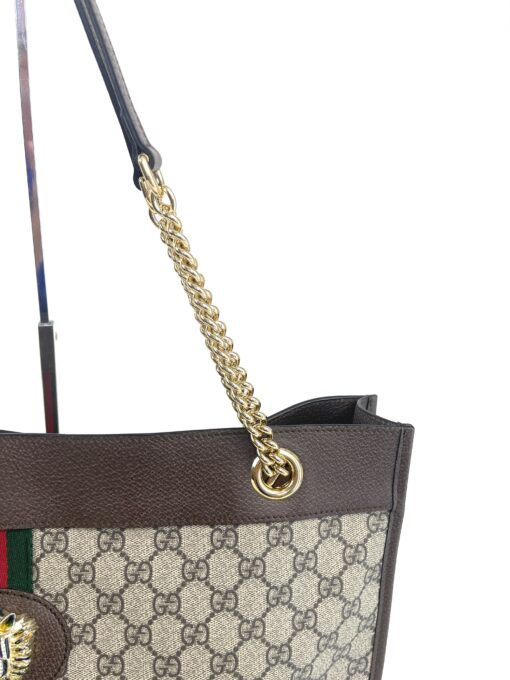 Gucci Supreme Monogram Large Rajah Chain Tote Beige New Acero - Image 8