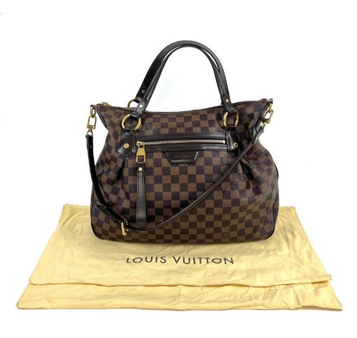 Louis Vuitton Damier Ebene Evora MM Shoulder Bag 2