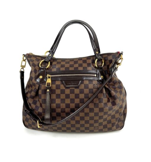 Louis Vuitton Damier Ebene Evora MM Shoulder Bag