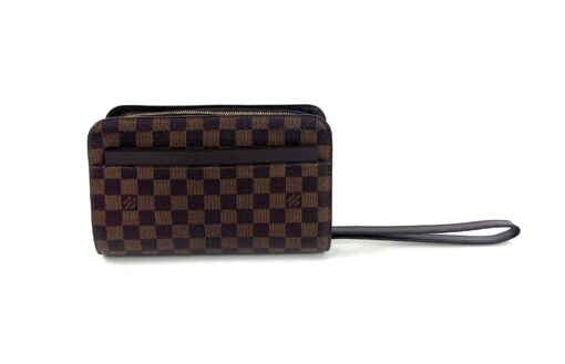 Louis Vuitton Damier Ebene Canvas Saint Louis Clutch Pochette Wristlet - Image 3