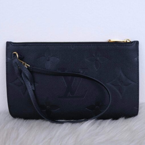 Louis Vuitton Neverfull MM Black Empreinte and Pouch 25