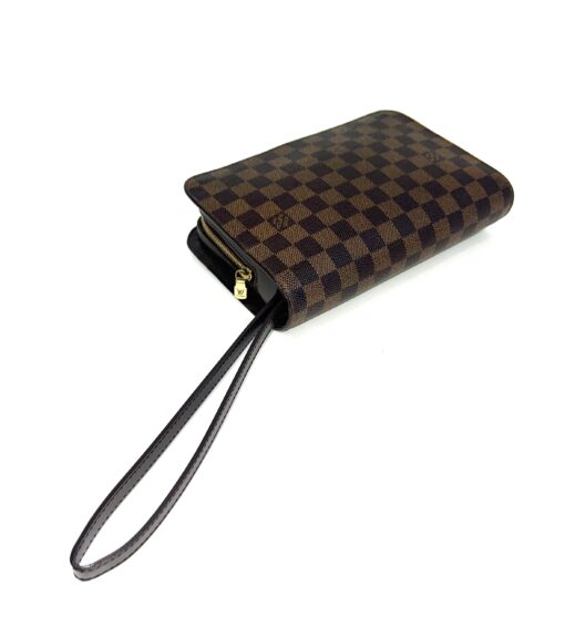 Louis Vuitton Damier Ebene Canvas Saint Louis Clutch Pochette Wristlet - Image 4