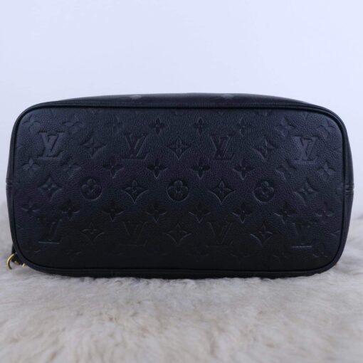 Louis Vuitton Neverfull MM Black Empreinte and Pouch 15