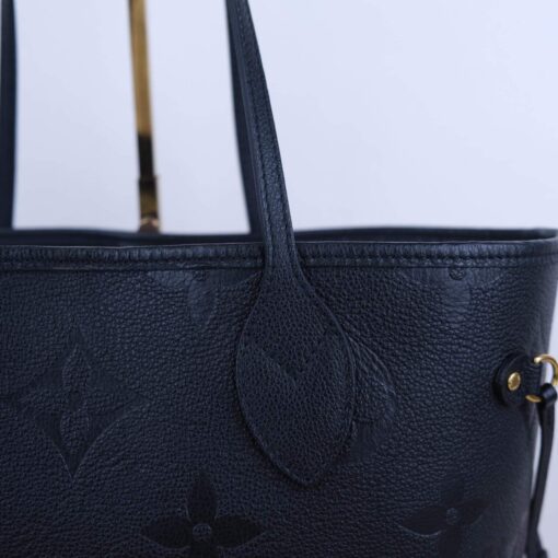 Louis Vuitton Neverfull MM Black Empreinte and Pouch 13