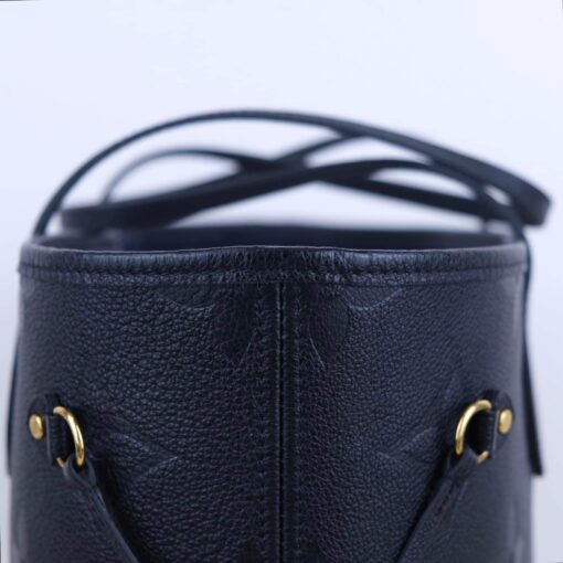 Louis Vuitton Neverfull MM Black Empreinte and Pouch 9