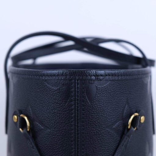 Louis Vuitton Neverfull MM Black Empreinte and Pouch 8