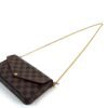 Louis Vuitton Damier Ebene Pochette Felicie Crossbody with Cerise Red Interior 16