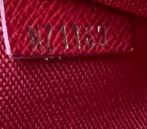 Louis Vuitton Damier Ebene Pochette Felicie Crossbody with Cerise Red Interior 8