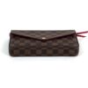 Louis Vuitton Damier Ebene Pochette Felicie Crossbody with Cerise Red Interior 10