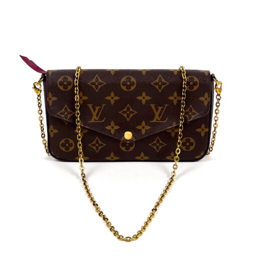 Louis Vuitton Monogram Pochette Felicie Crossbody with Pivoine Interior 14