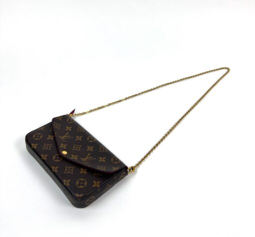 Louis Vuitton Monogram Pochette Felicie Crossbody with Pivoine Interior 9