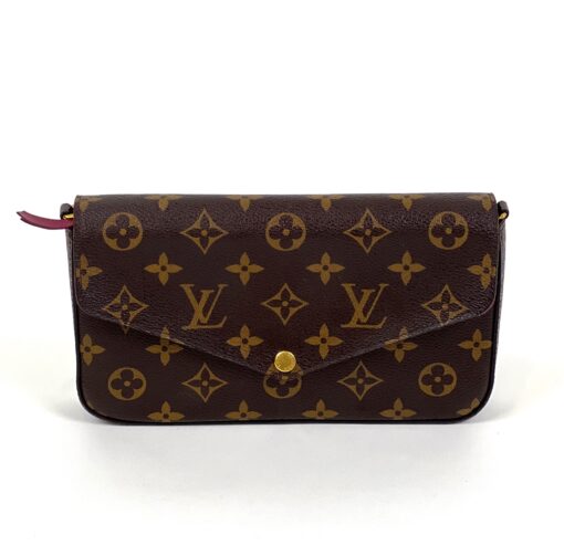 Louis Vuitton Monogram Pochette Felicie Crossbody with Pivoine Interior 13