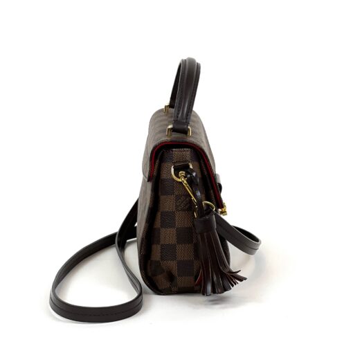 Louis Vuitton Damier Ebene Croisette Crossbody Red 5