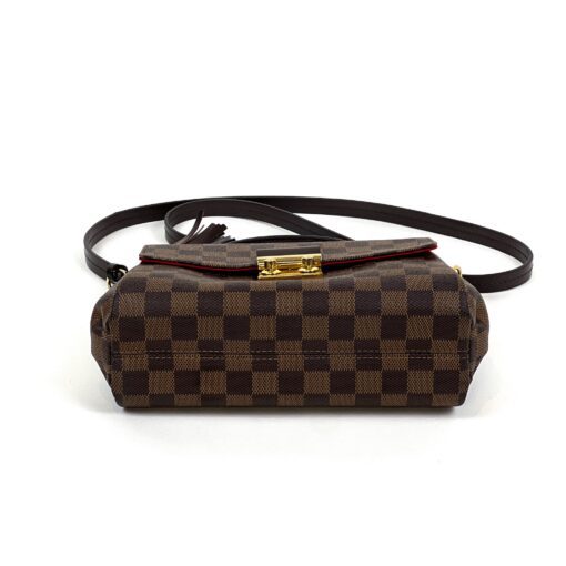 Louis Vuitton Damier Ebene Croisette Crossbody Red - Image 15