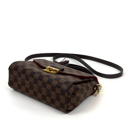 Louis Vuitton Damier Ebene Croisette Crossbody Red 14