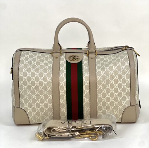 Gucci Savoy Medium Duffle Bag Supreme Coated Canvas - Image 19