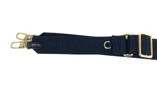 LV Black Jacquard Adjustable Petite Malle Souple Strap - Image 9