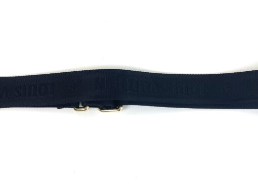 LV Black Jacquard Adjustable Petite Malle Souple Strap - Image 5