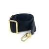 LV Black Jacquard Adjustable Petite Malle Souple Strap