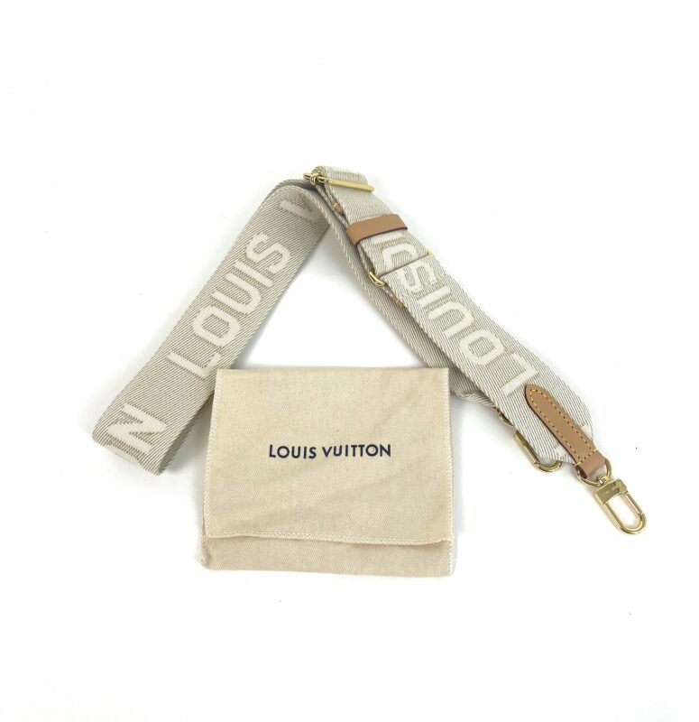 Louis Vuitton Cream Nylon Coussin Bandouliere Shoulder Strap - A