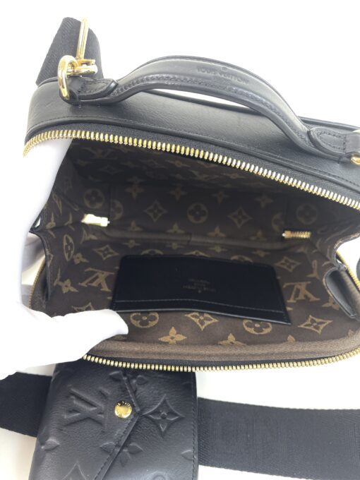 Louis Vuitton Calfskin Monogram Embossed Utility Crossbody Black 14