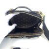 Louis Vuitton Calfskin Monogram Embossed Utility Crossbody Black 23