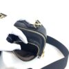 Louis Vuitton Calfskin Monogram Embossed Utility Crossbody Black 22