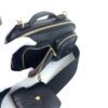 Louis Vuitton Calfskin Monogram Embossed Utility Crossbody Black 21