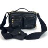 Louis Vuitton Calfskin Monogram Embossed Utility Crossbody Black