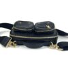 Louis Vuitton Calfskin Monogram Embossed Utility Crossbody Black 8