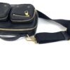 Louis Vuitton Calfskin Monogram Embossed Utility Crossbody Black 20