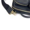 Louis Vuitton Calfskin Monogram Embossed Utility Crossbody Black 19