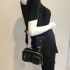 Louis Vuitton Calfskin Monogram Embossed Utility Crossbody Black 6