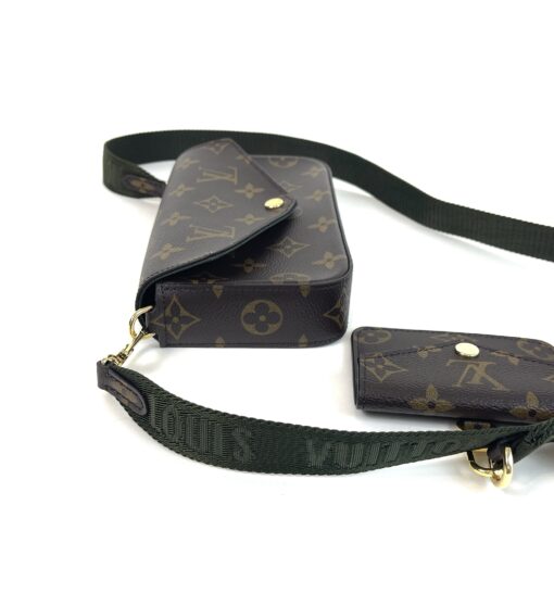 Louis Vuitton Monogram Felicie Strap and Go Khaki 8