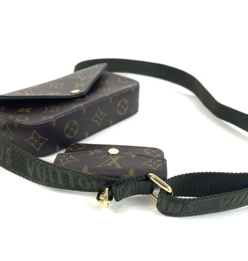 Louis Vuitton Monogram Felicie Strap and Go Khaki 9