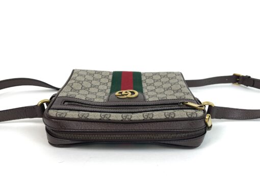 Gucci Supreme Monogram Web Small Ophidia Messenger Bag Brown 4