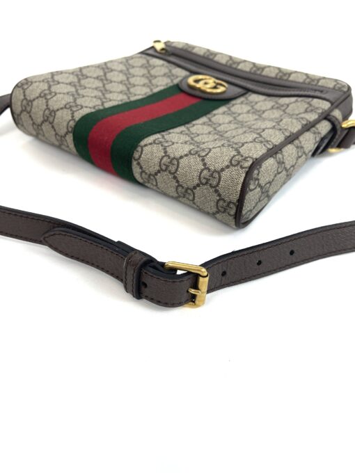 Gucci Supreme Monogram Web Small Ophidia Messenger Bag Brown 9