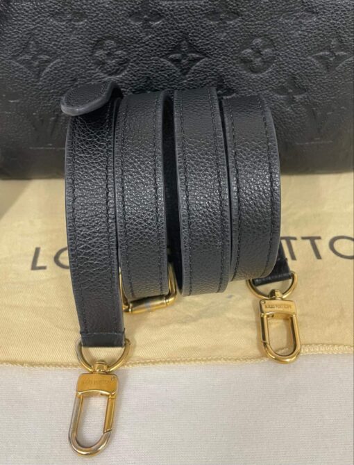 Louis Vuitton Monogram Black Empreinte Speedy 25 Bandouliere 38