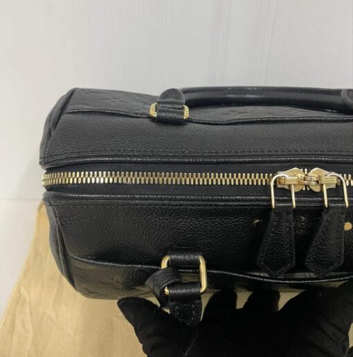 Louis Vuitton Monogram Black Empreinte Speedy 25 Bandouliere 30