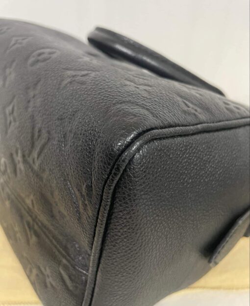 Louis Vuitton Monogram Black Empreinte Speedy 25 Bandouliere 22