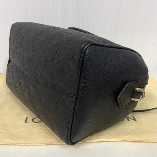 Louis Vuitton Monogram Black Empreinte Speedy 25 Bandouliere 18