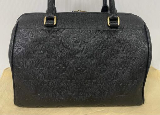 Louis Vuitton Monogram Black Empreinte Speedy 25 Bandouliere 14