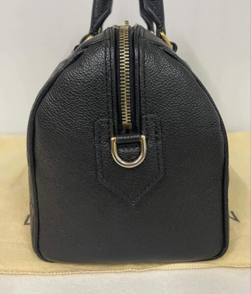 Louis Vuitton Monogram Black Empreinte Speedy 25 Bandouliere 7