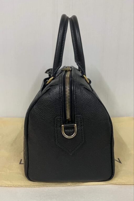 Louis Vuitton Monogram Black Empreinte Speedy 25 Bandouliere 6