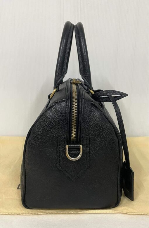 Louis Vuitton Monogram Black Empreinte Speedy 25 Bandouliere 5